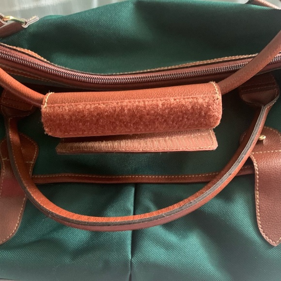 Vintage Ralph Lauran Polo Green Canvas and Leather Duffle Bag - Picture 2 of 8